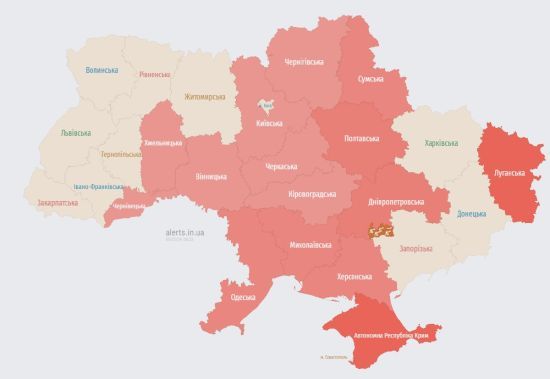 Майже всю Україну охопила повітряна тривога: дошкуляють ворожі безпілотники